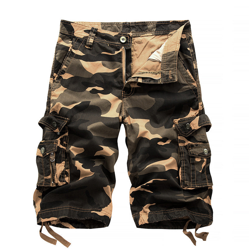Kickglobe Outdoor Camo Cargo Shorts