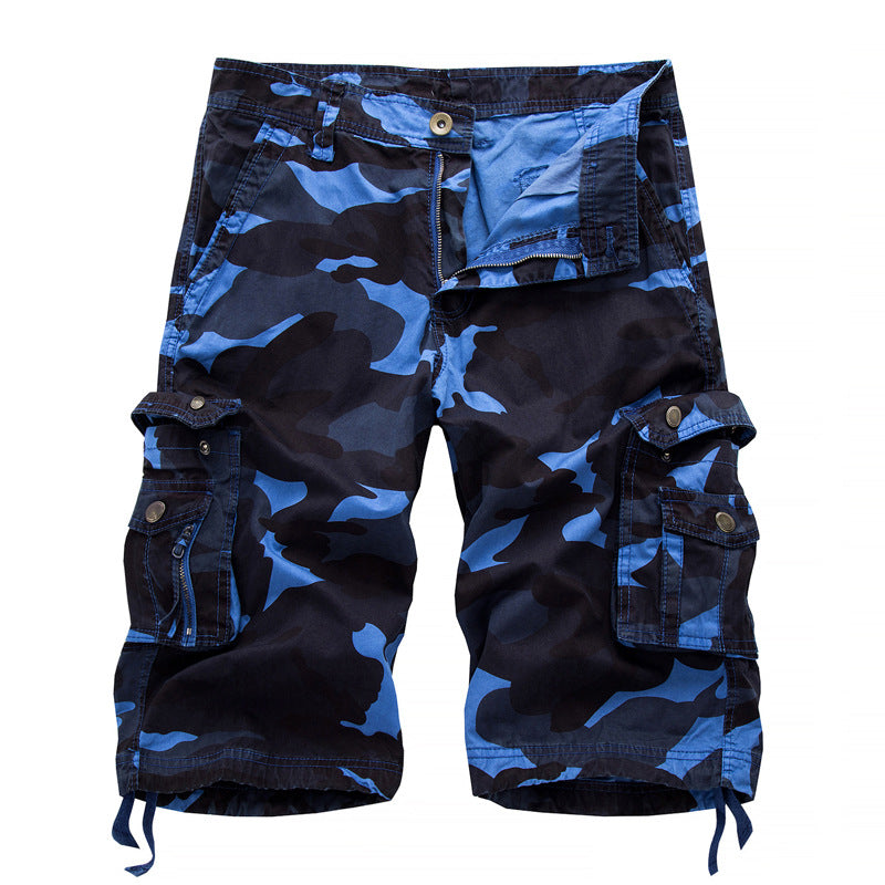 Kickglobe Outdoor Camo Cargo Shorts