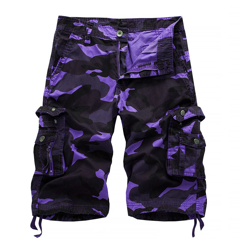 Kickglobe Outdoor Camo Cargo Shorts