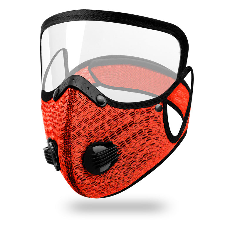 Cleaning the Dust Mask with Removable Protective Lens