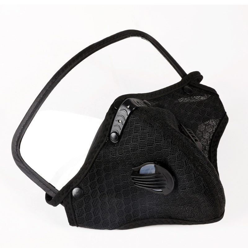 Cleaning the Dust Mask with Removable Protective Lens