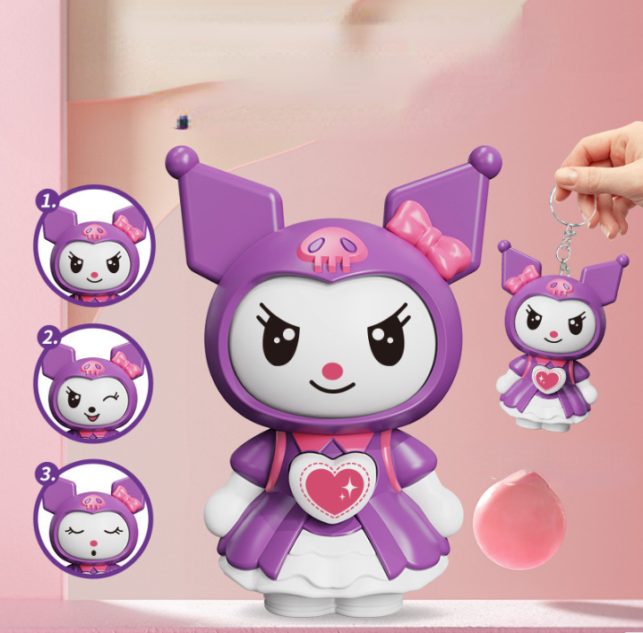 🎉New Cartoon Cute Face-changing Doll Keychain Toy