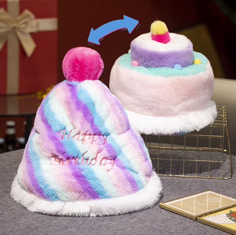🎅🎁Early Christmas Hot Sale 49% OFF-Plush Santa Claus Hat Novelty Reversible