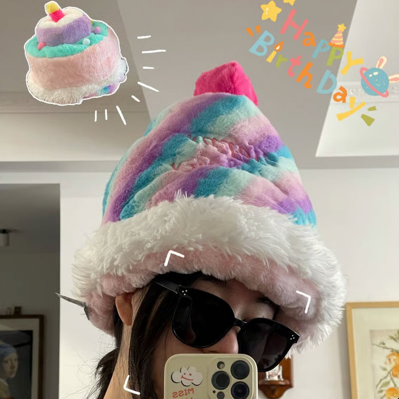 🎅🎁Early Christmas Hot Sale 49% OFF-Plush Santa Claus Hat Novelty Reversible