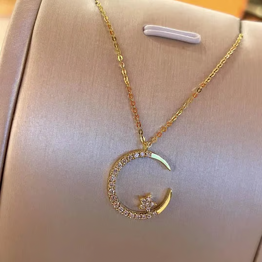 ๐48% OFF๐ Bright Night: Moon & Star Necklace ๐