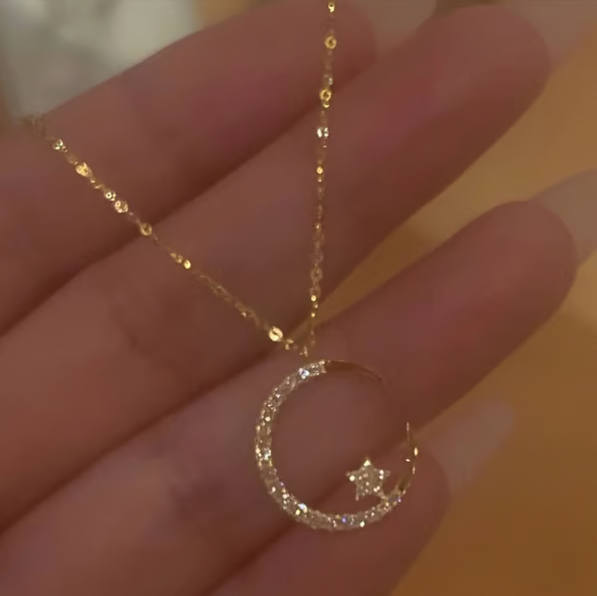 ๐48% OFF๐ Bright Night: Moon & Star Necklace ๐
