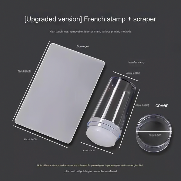 French Manicure Stamp Set