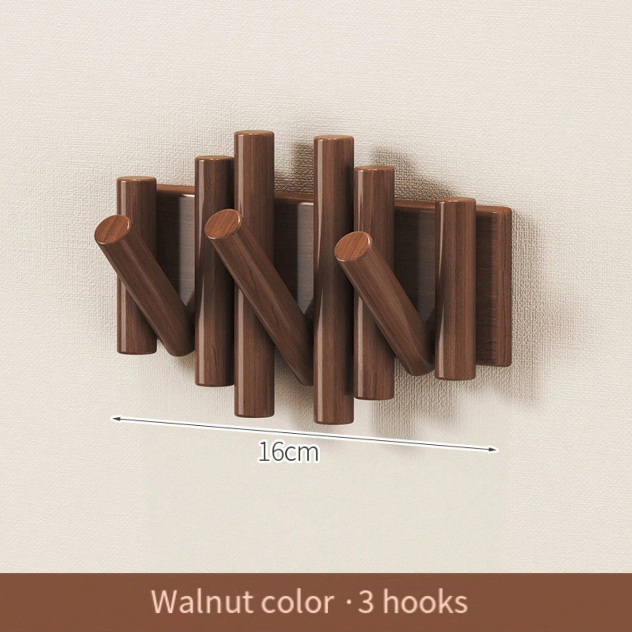 Black Walnut Fence Wall Hook Set