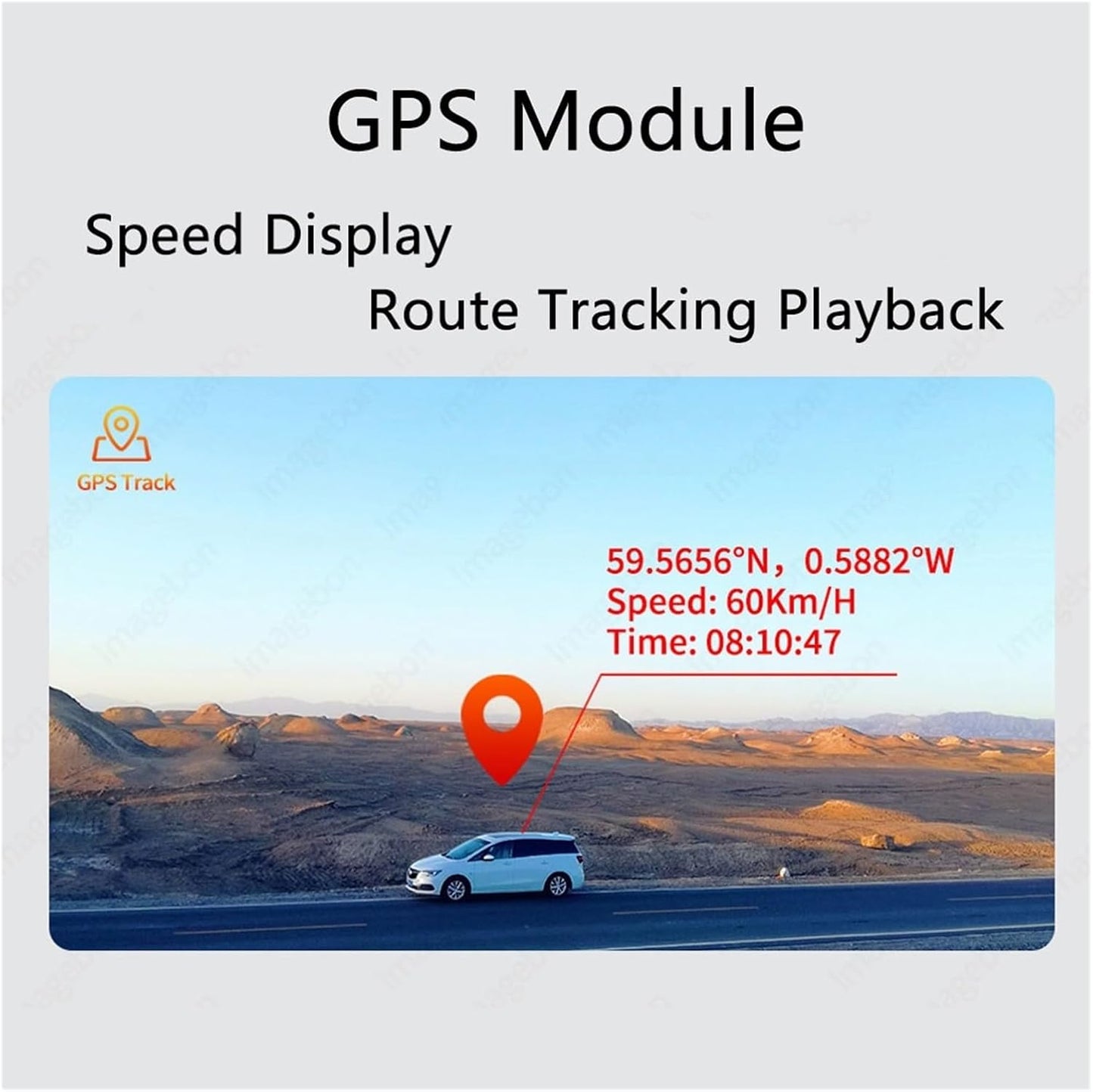 High-definition Night Vision Front and Rear Dual Recording Driving Recorder
