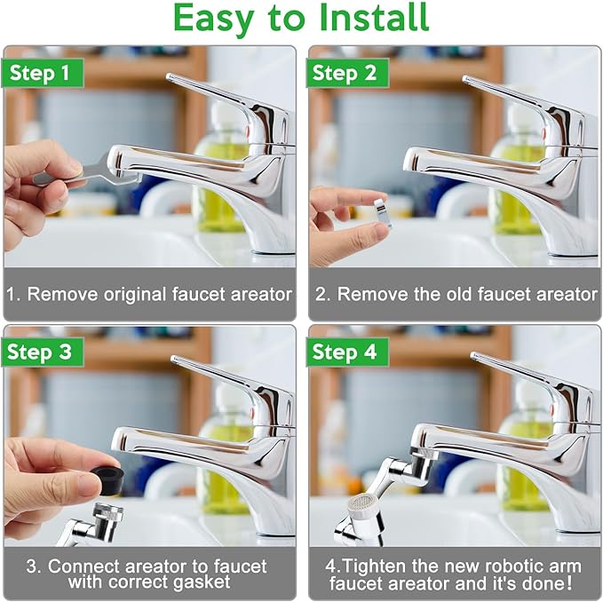 360° Dual Mode Rotating Faucet Extender
