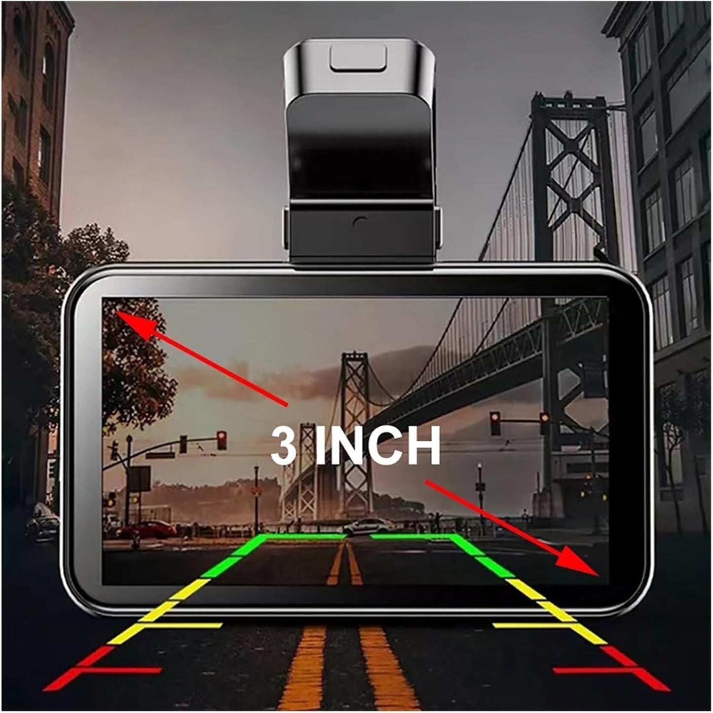 High-definition Night Vision Front and Rear Dual Recording Driving Recorder