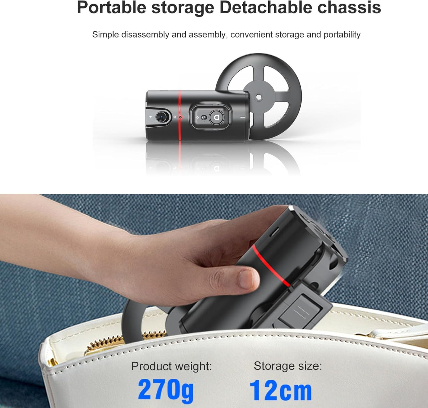 π 360 Rotating Mobile Camera Gimbal