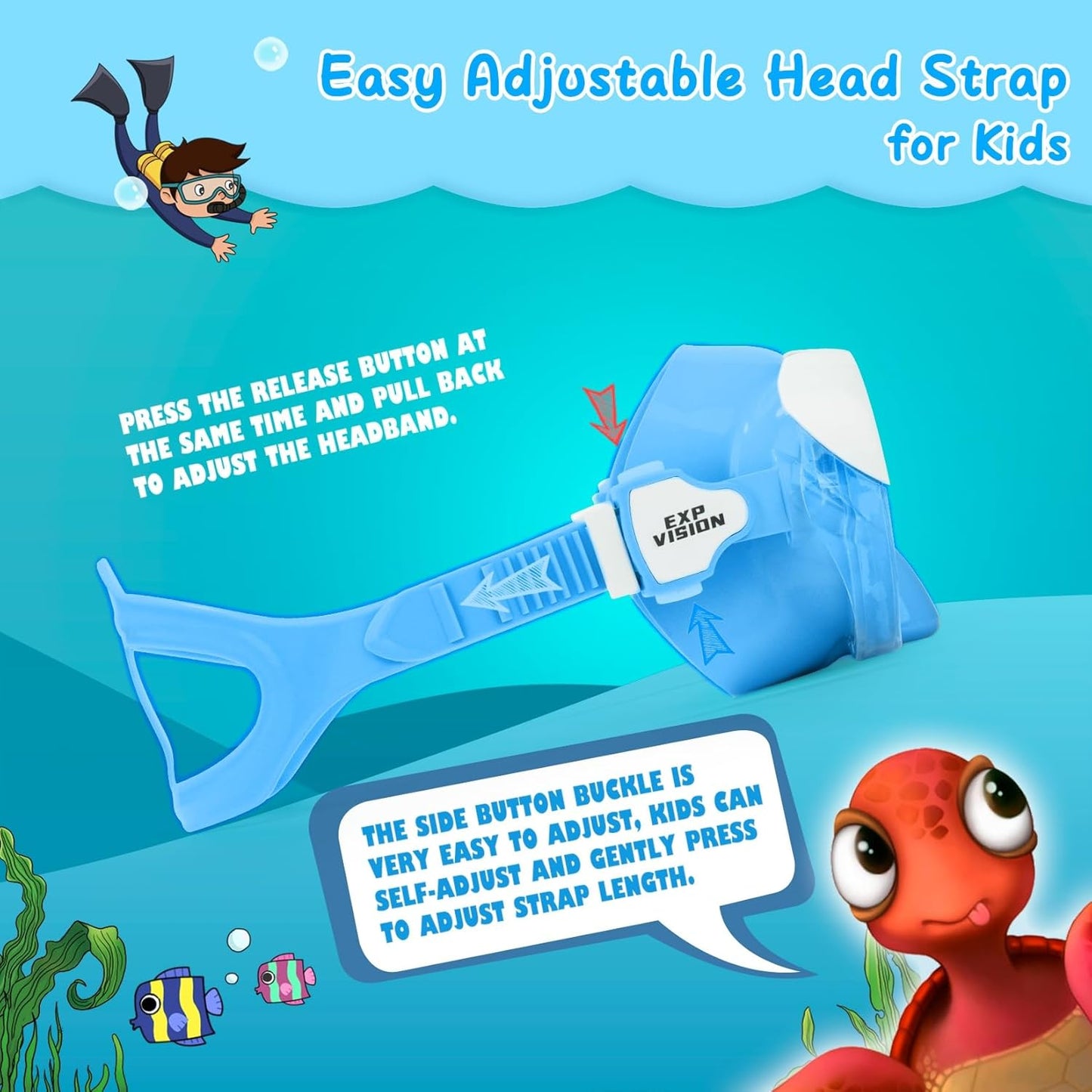 Children's Swimming Mask with Nose Mask