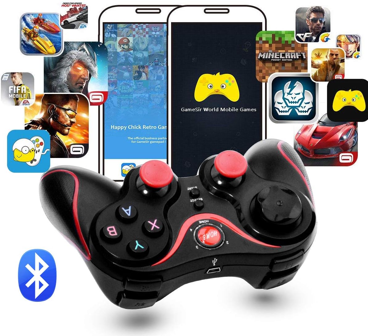 Bluetooth Wireless Controller 2.4 G Wireless Gamepad