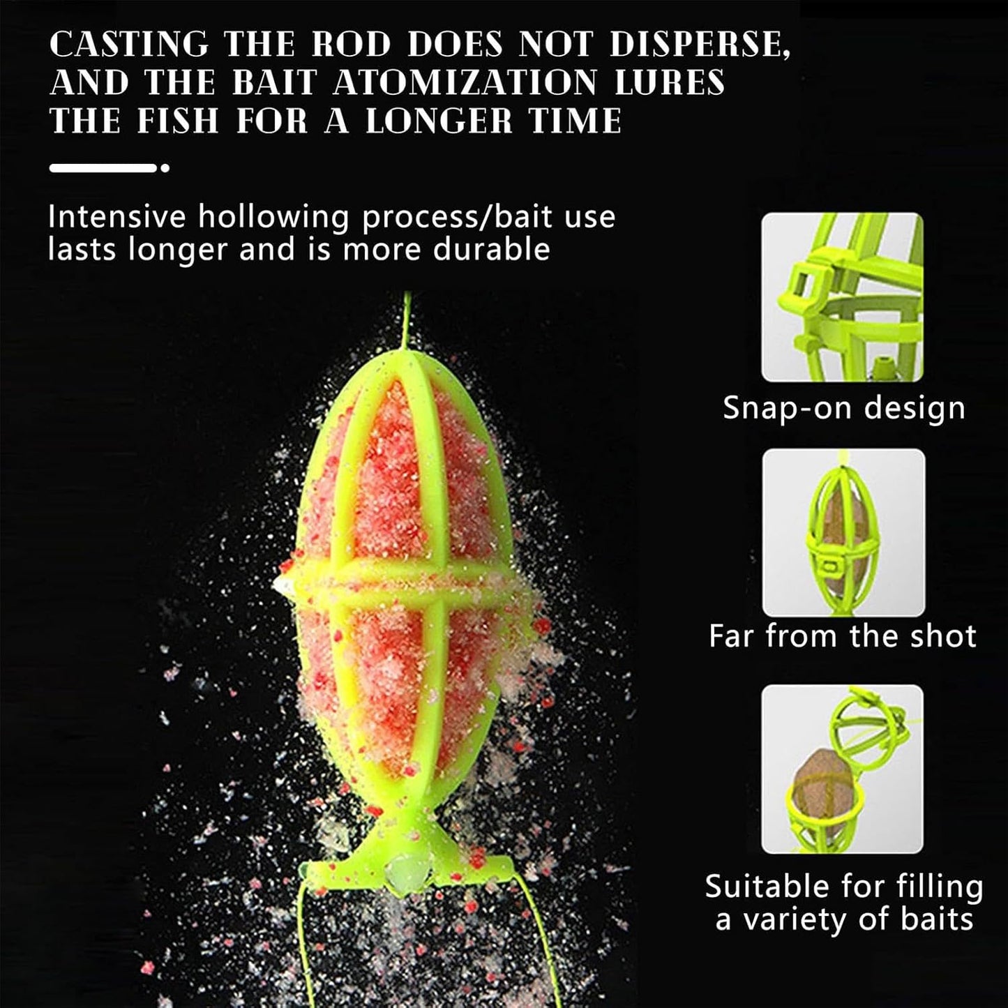 Double Hook Bait Cage Reverse Bottom Double Hook
