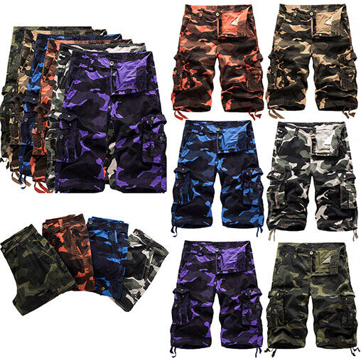 Kickglobe Outdoor Camo Cargo Shorts