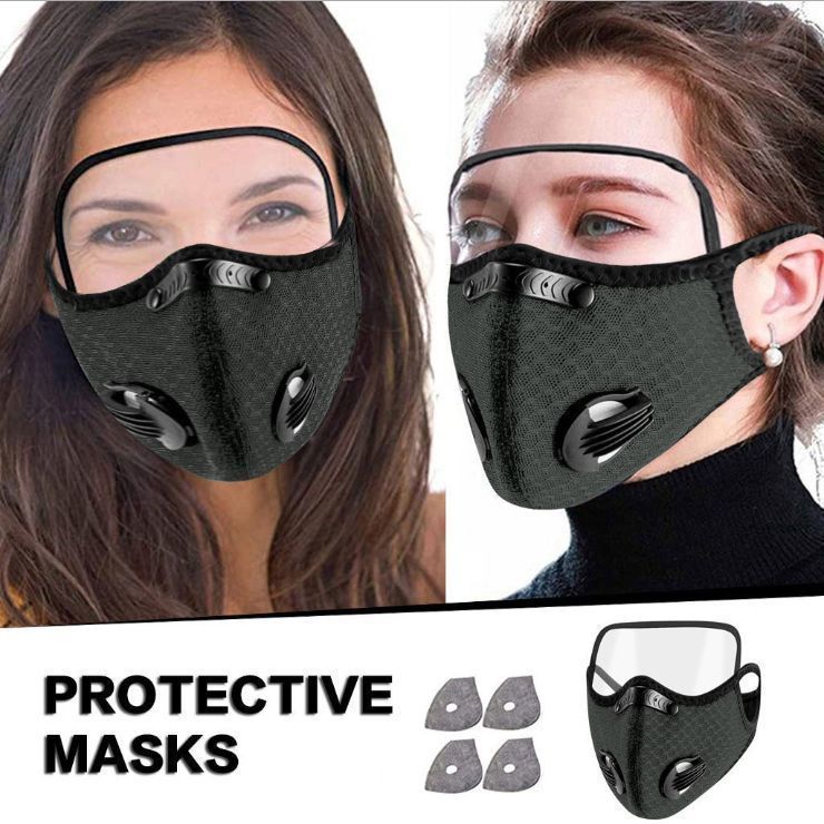 Cleaning the Dust Mask with Removable Protective Lens