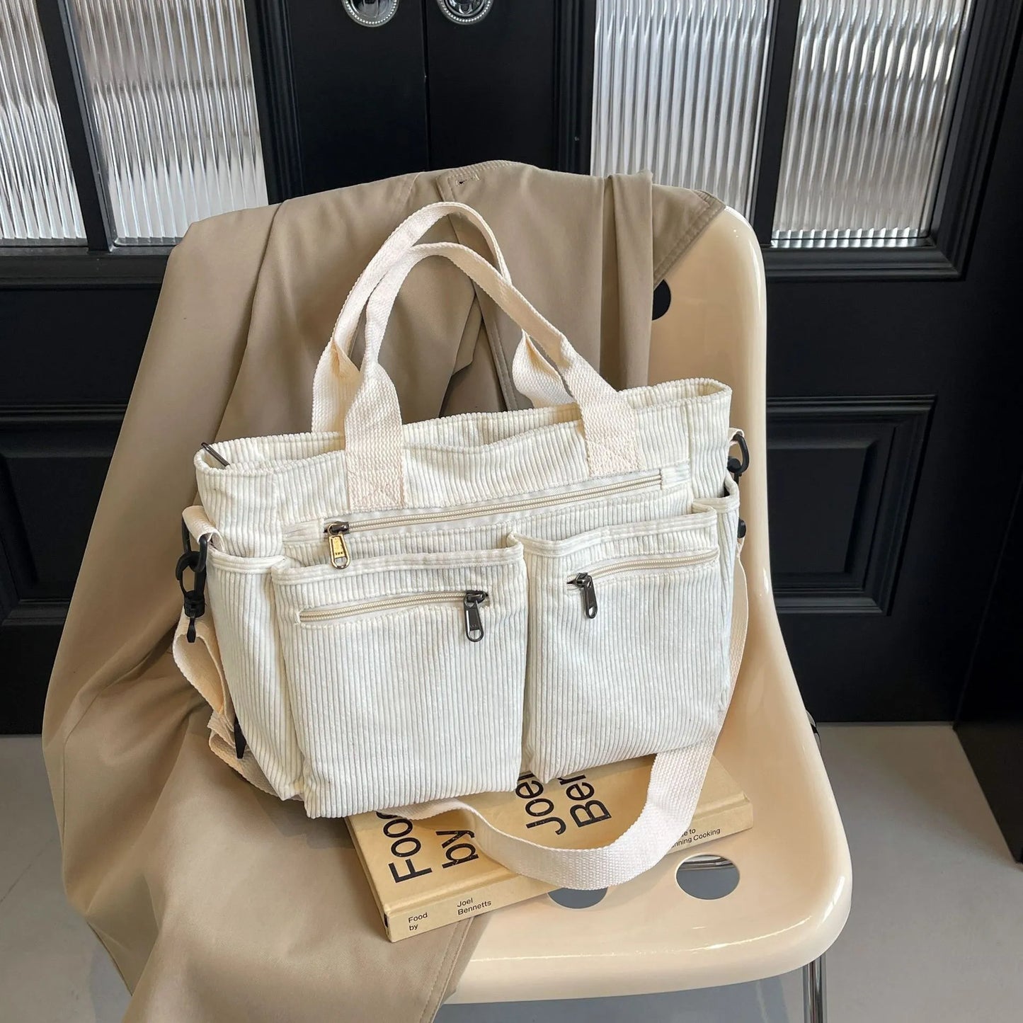 Womens Cute Corduroy Tote Bags