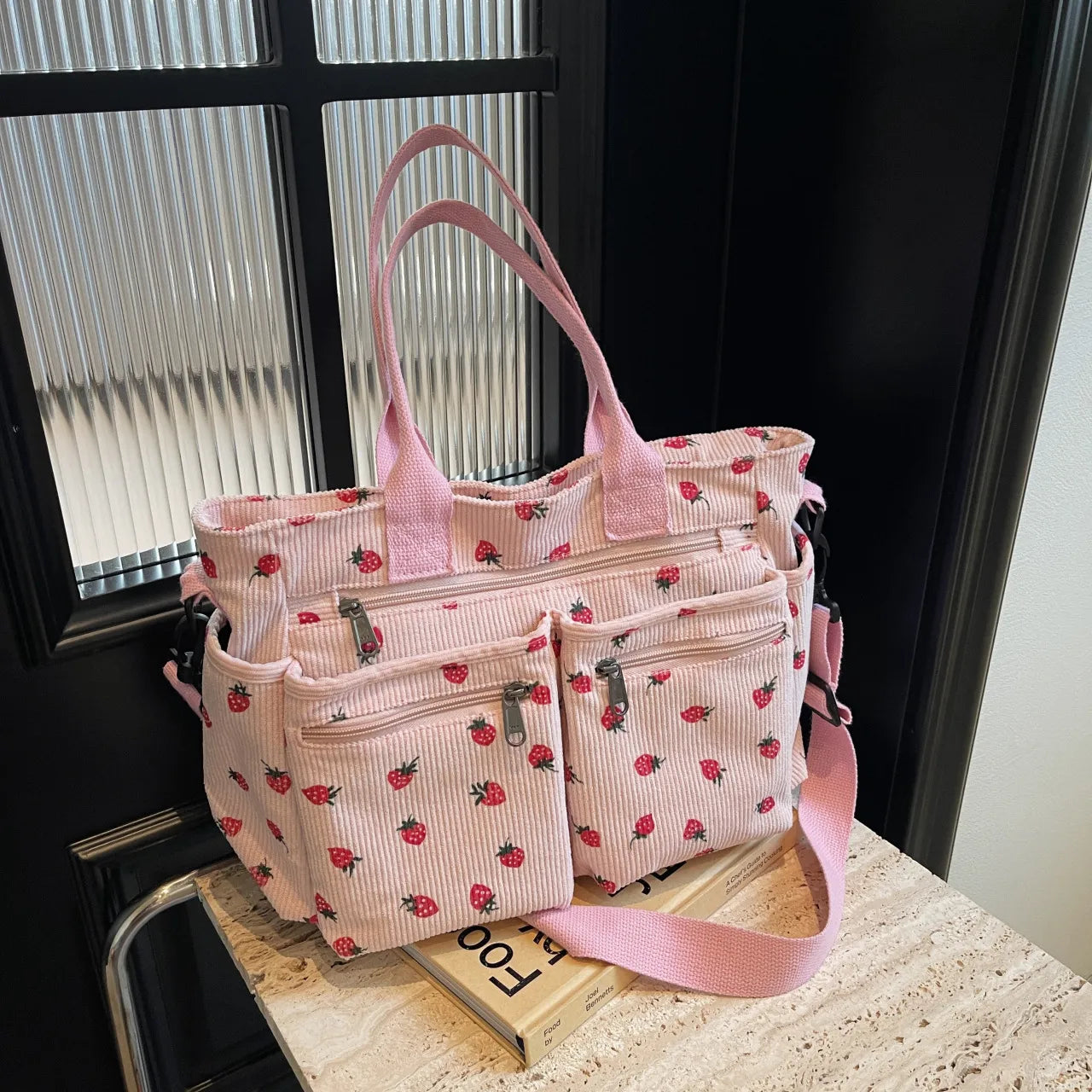 Womens Cute Corduroy Tote Bags