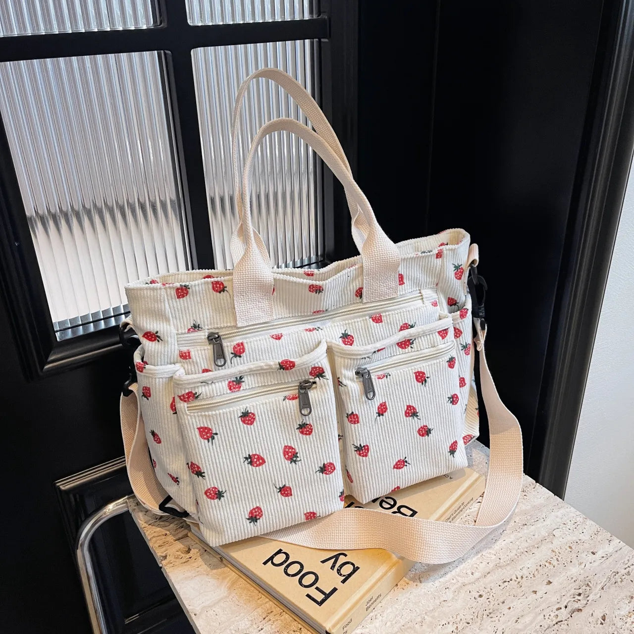 Womens Cute Corduroy Tote Bags