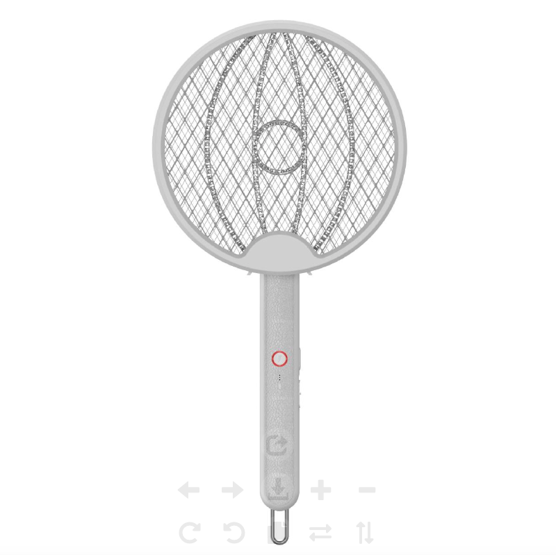 Folding Electric Mosquito Swatter Home Outdoor USB Charging 2 in 1