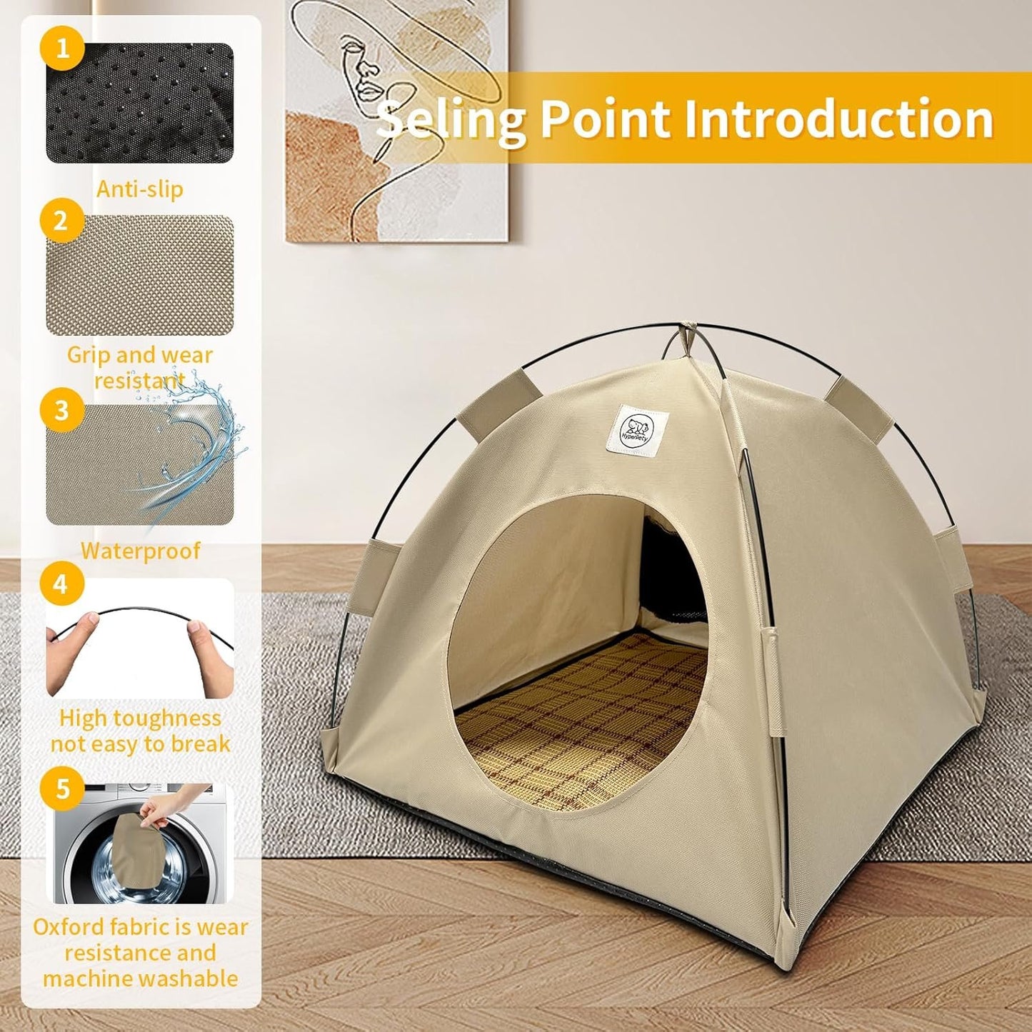 Pop-Up Pet Tent – Portable Hideaway for Cats & Small Dogs