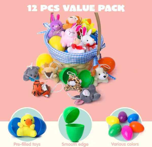🎉Easter Hot Sale 49% OFF🥰Prefilled Easter Eggs with Stuffed Animals Toys