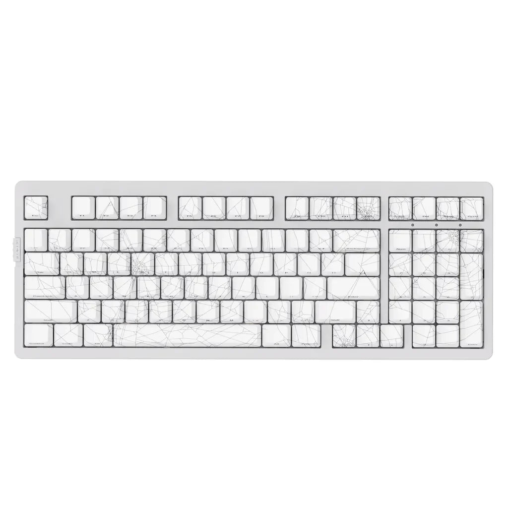 990 Spider Pattern Engraved Mechanical Game Keyboard