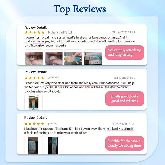 Triple Whitening Toothpaste - Niacinamide & Xylitol Formula for a Radiant Smile!