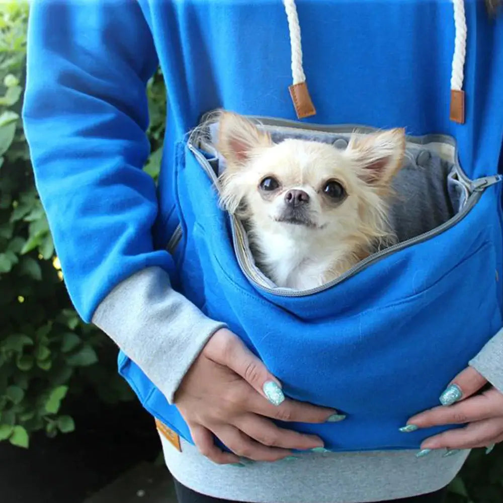 Winter Warm Pet Pouch Hoodie
