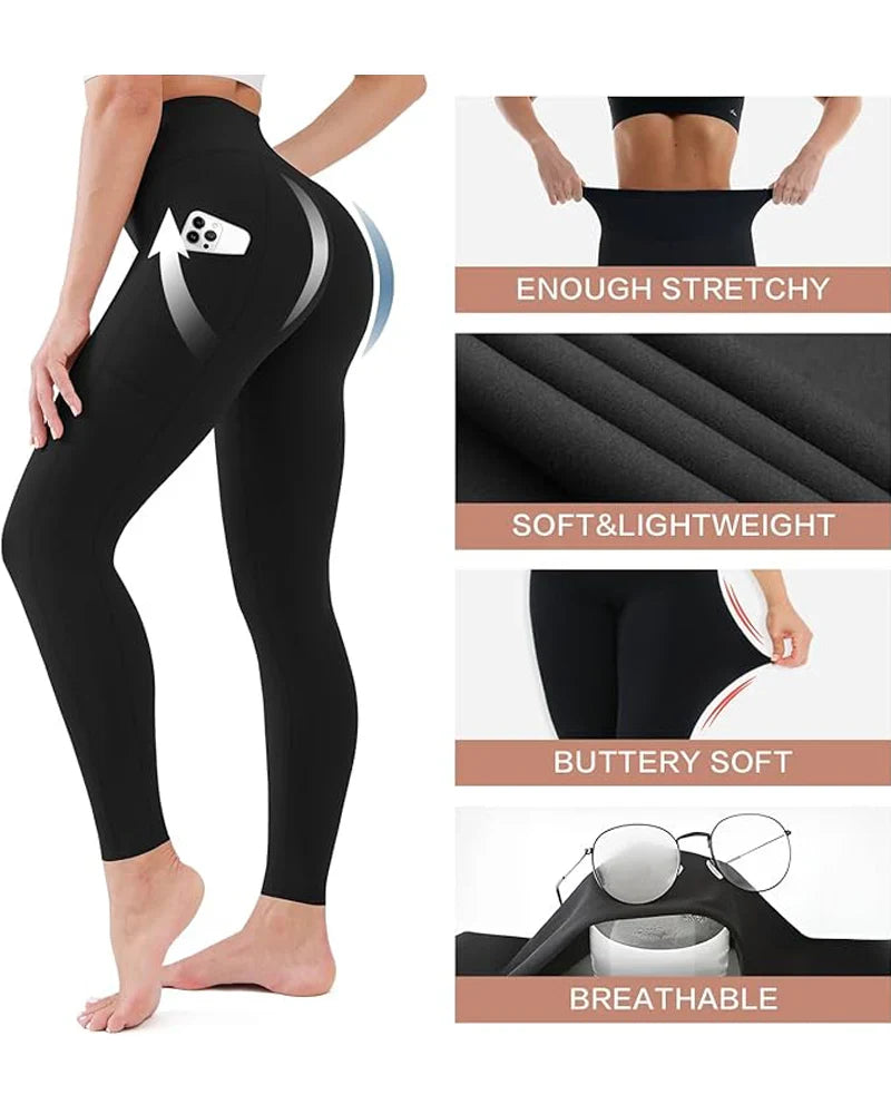High Waisted Butt Lifting Tummy Training Leggings
