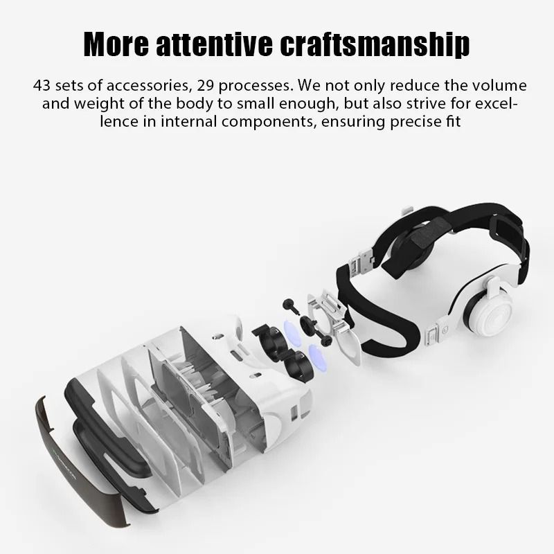 3D VR Glasses Virtual Reality Headset with Earphones