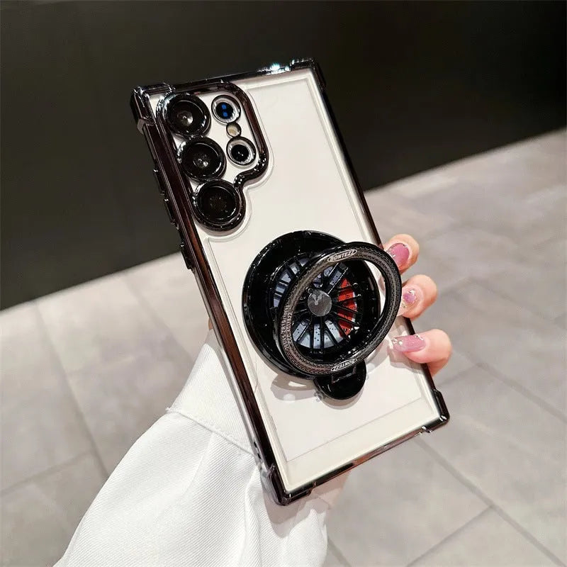 Suitable for Samsung Galaxy Electroplating Gyroscope Phone Case