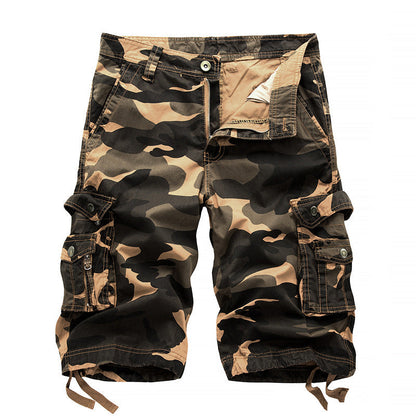 Kickglobe Outdoor Camo Cargo Shorts