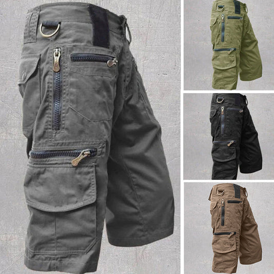Men's Multi-pocket Outdoor Overalls Cargo Shorts - Free Shipping