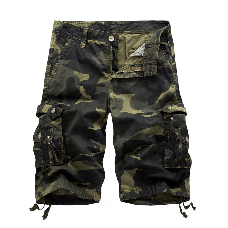 Kickglobe Outdoor Camo Cargo Shorts
