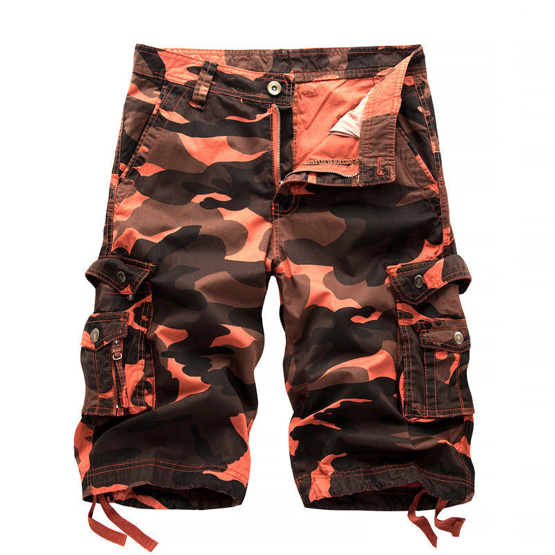 Kickglobe Outdoor Camo Cargo Shorts