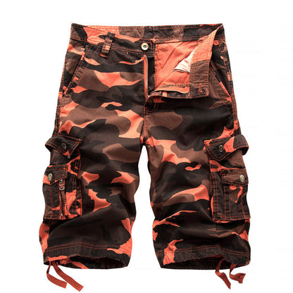 Kickglobe Outdoor Camo Cargo Shorts