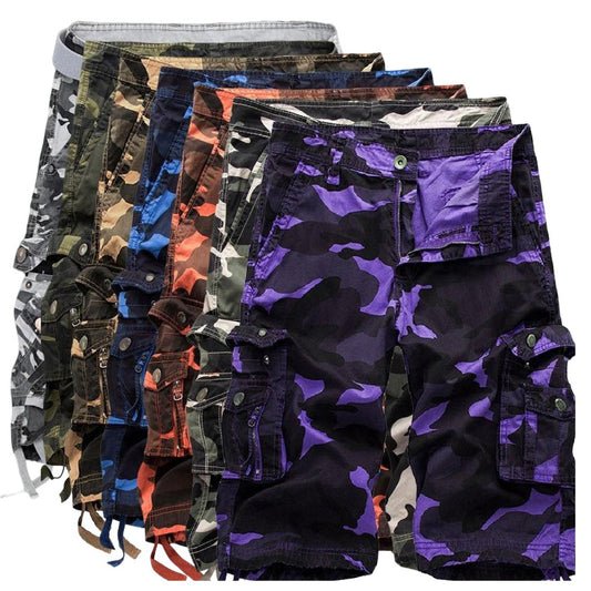 Kickglobe Outdoor Camo Cargo Shorts
