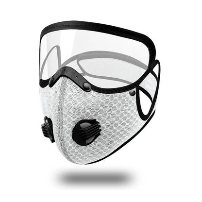 Cleaning the Dust Mask with Removable Protective Lens
