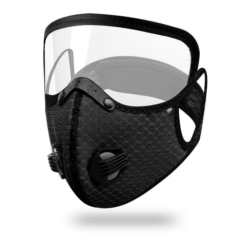 Cleaning the Dust Mask with Removable Protective Lens