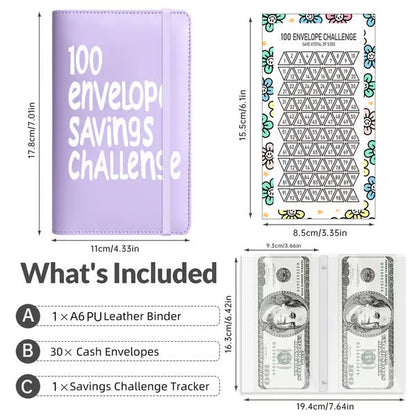 🔥✨Special Price💥🔥100 Days Money Saving Challenge Coin Envelope BudgetStorage Book💵