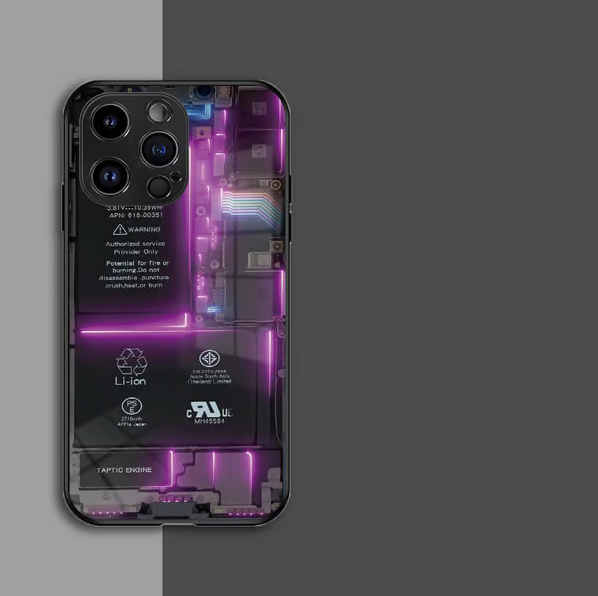 Suitable for iPhone 14/15/16 Creative Liquid Circuit Board Phone Case