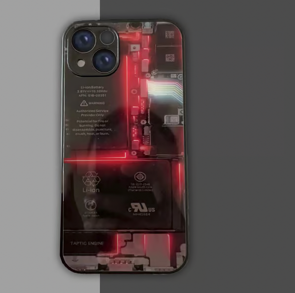 Suitable for iPhone 14/15/16 Creative Liquid Circuit Board Phone Case