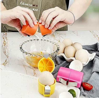 🔥 LAST DAY 49% OFF🥚Efficient Egg Cracking Tool, Handy Egg Separator 🍳