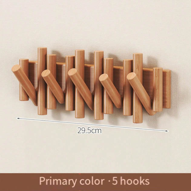 Black Walnut Fence Wall Hook Set