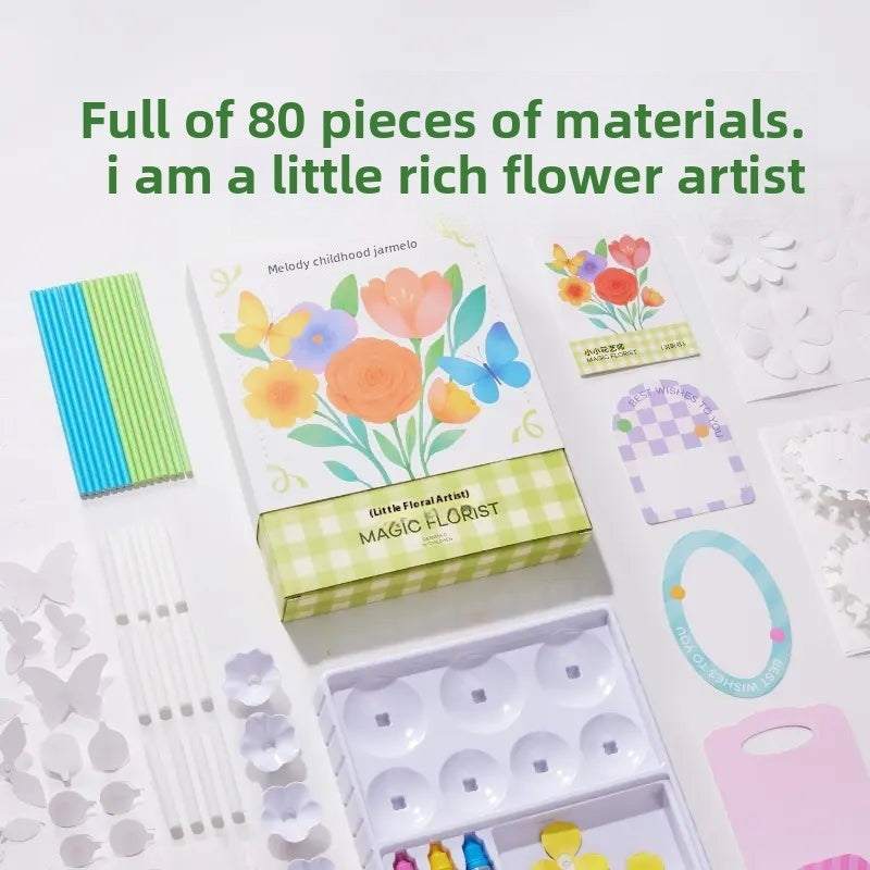 2025 Watercolor Dyed Flower Paper Handmade DIY Toys, Educational Gifts