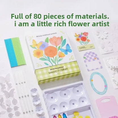 2025 Watercolor Dyed Flower Paper Handmade DIY Toys, Educational Gifts
