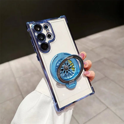 Suitable for Samsung Galaxy Electroplating Gyroscope Phone Case