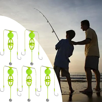 Double Hook Bait Cage Reverse Bottom Double Hook